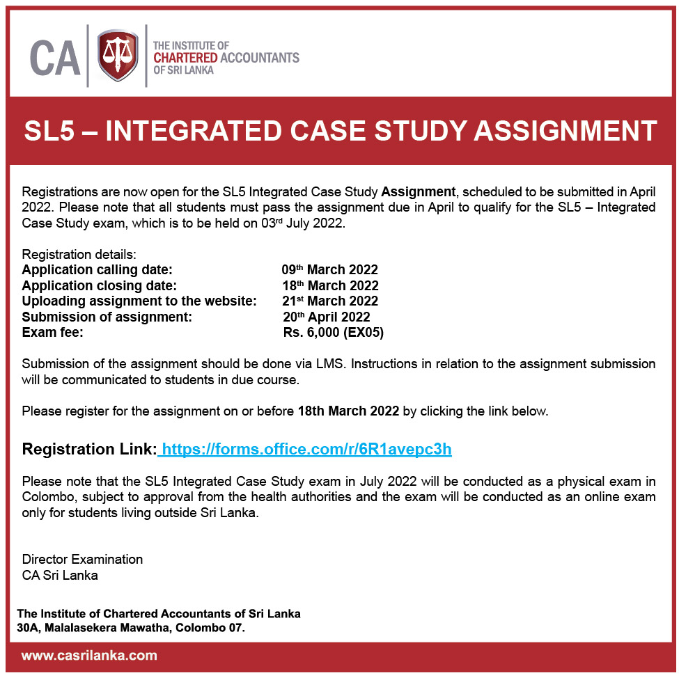 integrated case study assignment